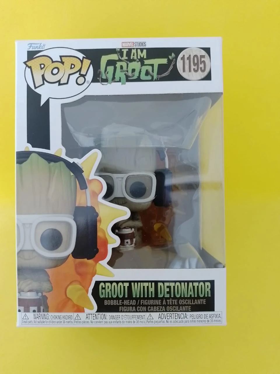Funko Pop! Marvel I Am Groot - Groot with Detonator #1195 - NOVO/LACRADO